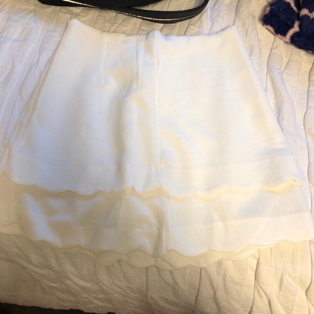 White Scallop Skirt - NWT
